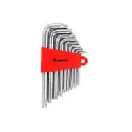Комплект ключове инбусни TORX, 9бр: T10-T50, къси, , 123059, MTX