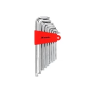 Комплект ключове инбусни TORX, 9бр: T10-T50, дълги, матирани, 123069, MTX