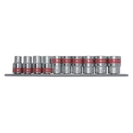 Комплект вложки, 1/2", 6-стенни, 10бр, 10-22mm, 135579, MTX