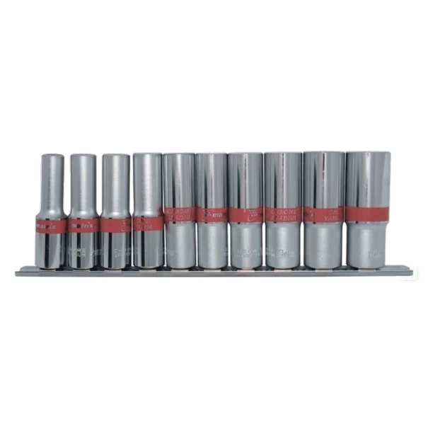 Комплект вложки удължени, 1/2", 6-стенни, 10бр, 10-22mm, 135909, MTX