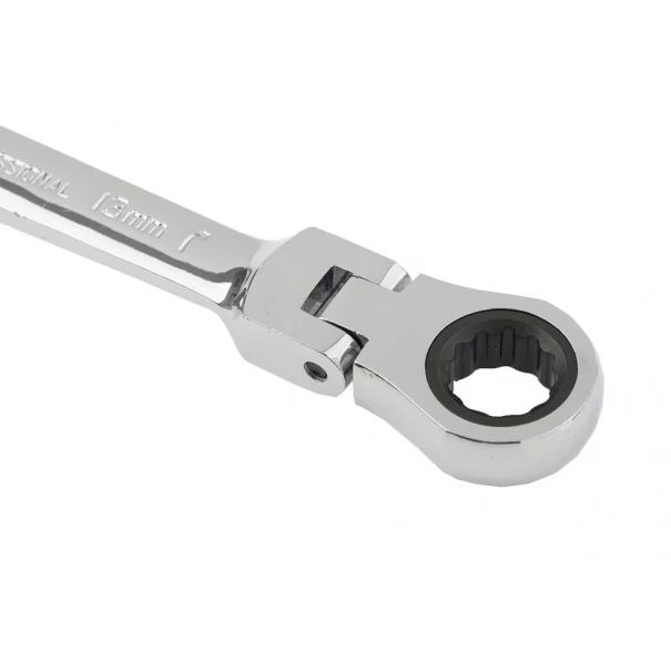Ключ звездогаечен с тресчотка, шарнирен, 13mm, 148659, MTX