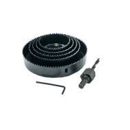 Комплект боркорони за дърво, D 64-127mm, 8бр, 7047159, MTX