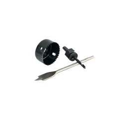 Комплект за монтаж на брави, свредло за дърво 22mm и боркорона за дърво 54mm, 704949, MTX