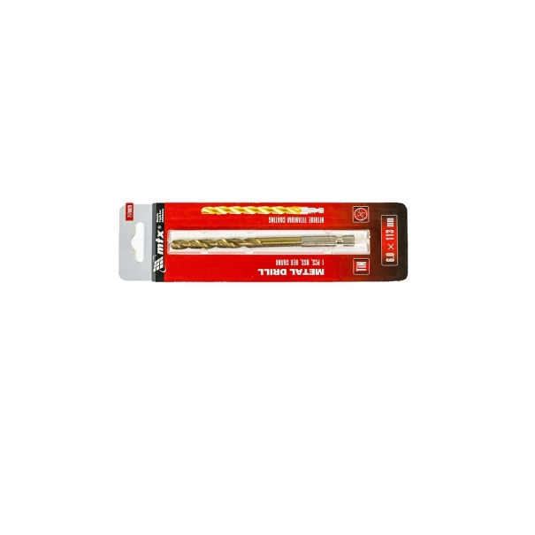 Титаниево свредло HSS-TiN Ø6,0mm 6-стен, 7176029, MTX