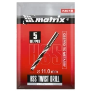 Бургия за метал Ø11,0mm, полирана, 5бр, 720109, MTX