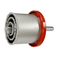 Комплект боркорони за керамични плочки, D 33-53-67-73mm, 6-стен, 728409, MTX