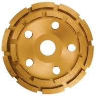 Диск диамантен за шлайфане, чашкообразен, 115mm, двуредов , 729809, MTX