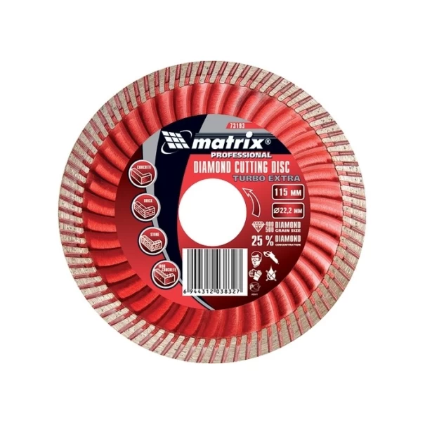 Диск диамантен за сухо рязане Turbo Extra, 230х22,2mm, 731989, MTX