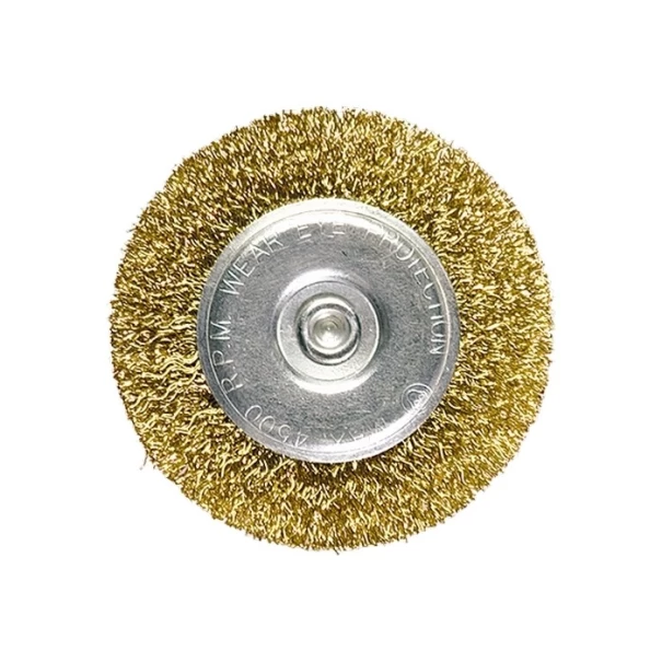 Четка 30mm, плоска с опашка, вълнообразна стоманена тел, 744409, MTX