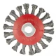Четка за ъглошлайф 115mm, М14, плоска, усукана на плитки стоманена тел, 746109, MTX