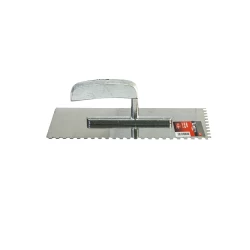 Маламашка, стоманена, 280х130mm, дървена дръжка, зъби 6х6mm, 867379, MTX
