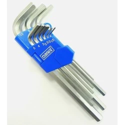 Комплект имбусни ключове CrV 9ч, 443000860, NAREX Professional