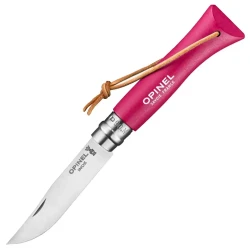 Сгъваем нож №6 Tradition Colorama Raspberry, розов, 002201, OPINEL