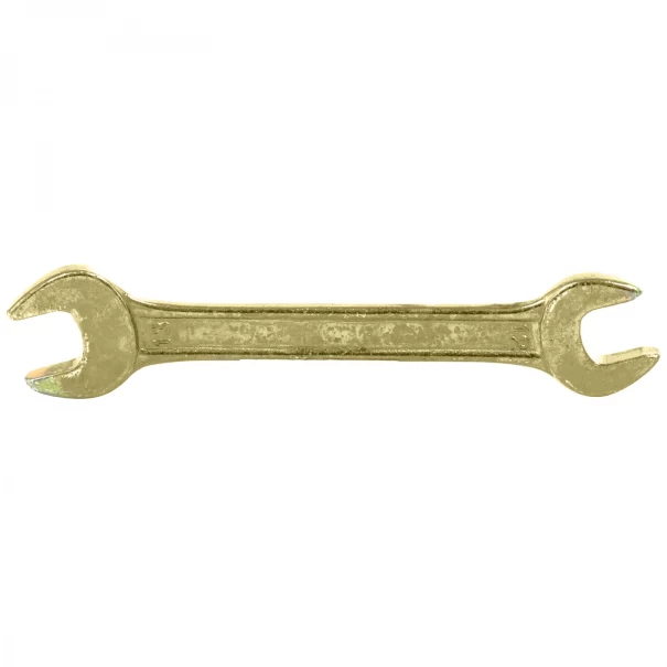 Гаечен ключ плосък отворен двустранен, 12х13mm, жълт цинк, 14305, SIBRTECH