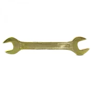 Гаечен ключ плосък отворен двустранен, 13х14mm, жълт цинк, 14306, SIBRTECH