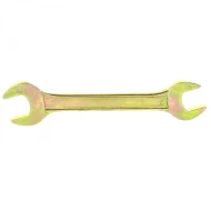 Гаечен ключ плосък отворен двустранен, 20х22mm, жълт цинк, 14312, SIBRTECH