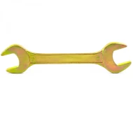 Гаечен ключ плосък отворен двустранен, 30х32mm, жълт цинк, 14315, SIBRTECH