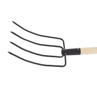 Вила, 4 рога, 210х310mm, с дръжка, 63807, SIBRTECH