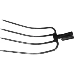 Вила, 4 рога, 235х330mm, без дръжка, за сено, 63836, SIBRTECH