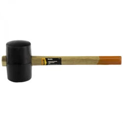 Гумен чук, 910g, черна гума, дървена дръжка, 111605, SPARTA