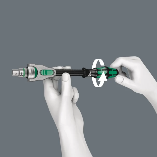 Тресчотка 8100 SA 6 Zyklop с 1/4" бързосменяемо захващане, 28ч, 05004016001, WERA