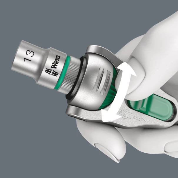 Тресчотка 8100 SA 6 Zyklop с 1/4" бързосменяемо захващане, 28ч, 05004016001, WERA