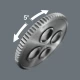 Тресчотка 8100 SA 6 Zyklop с 1/4" бързосменяемо захващане, 28ч, 05004016001, WERA