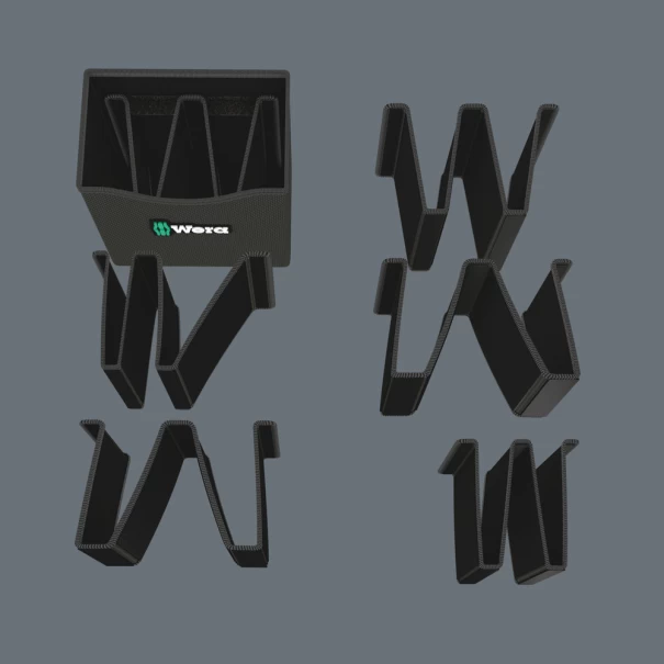 Кутия за инструменти Wera 2go 2, 3 части, 05004351001, WERA