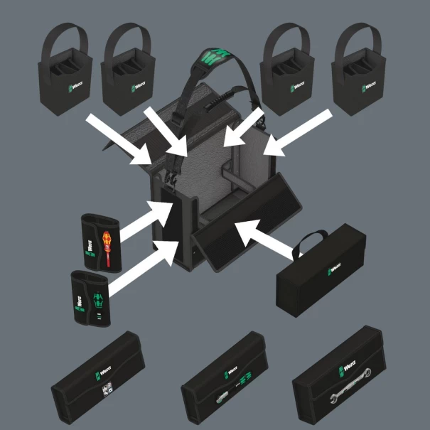 Контейнер за инструменти Wera 2go 2 XL, 2ч, 05004357001, WERA