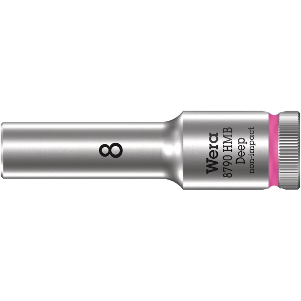 Вложка 8790 HMB Deep, дълга, 3/8", 8x64mm, 05004530001, WERA