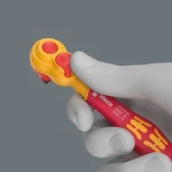 Тресчотка Zyklop Comfort 8007 A VDE с реверсивен лост 1/4", 05004866001, WERA