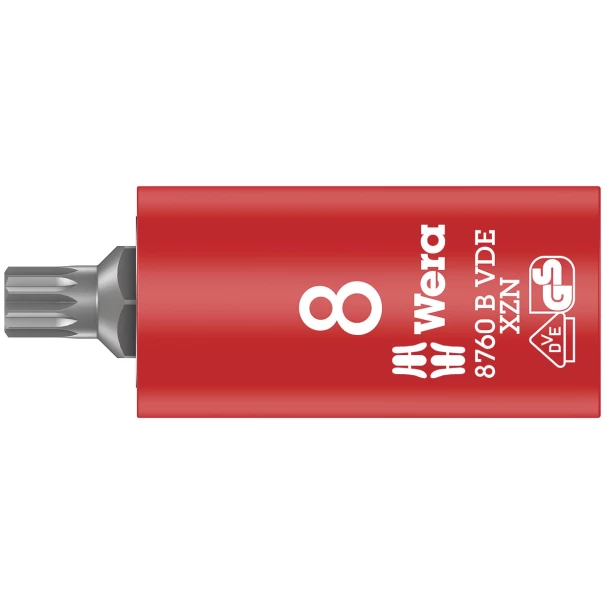 Бит вложка 8740 B VDE HF Zyklop, изолирана, 3/8", придържане, M 8x59mm, 05004940001, WERA