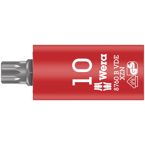 Бит вложка 8760 B VDE XZN Zyklop, изолирана, 3/8", M 10x59mm, 05004941001, WERA