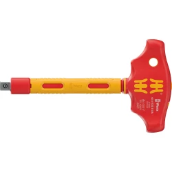 Отвертка Т-образна изолирана 410 i VDE B RA с тресчотка за вложки 3/8", 3/8"x130, 05005122001, WERA
