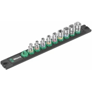Лента магнитна с гаечни вложки Zyklop A 4 1/4" 9ч, 05005400001, WERA