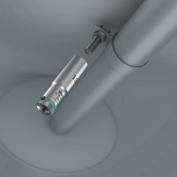 Лента магнитна с гаечни вложки Zyklop B Deep 1 3/8" 9ч, 05005440001, WERA