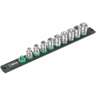 Лента магнитна с гаечни вложки Zyklop B 4 3/8" 9ч, 05005430001, WERA