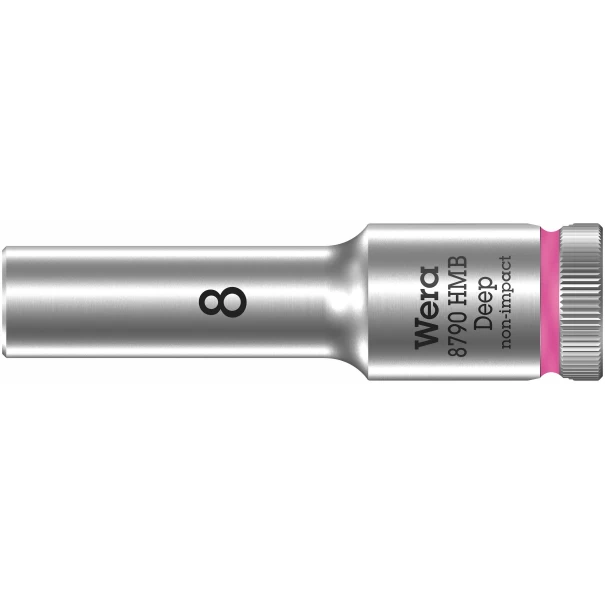 Лента магнитна с гаечни вложки Zyklop B Deep 1 3/8" 9ч, 05005440001, WERA