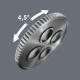 Комплект тресчотка 8100 SB 12 Zyklop Comfort, с реверсивен лост, 3/8", 16ч, 05005530001, WERA