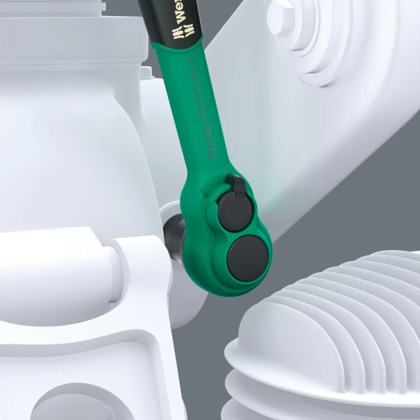 Комплект тресчотка 8100 SB 12 Zyklop Comfort, с реверсивен лост, 3/8", 16ч, 05005530001, WERA