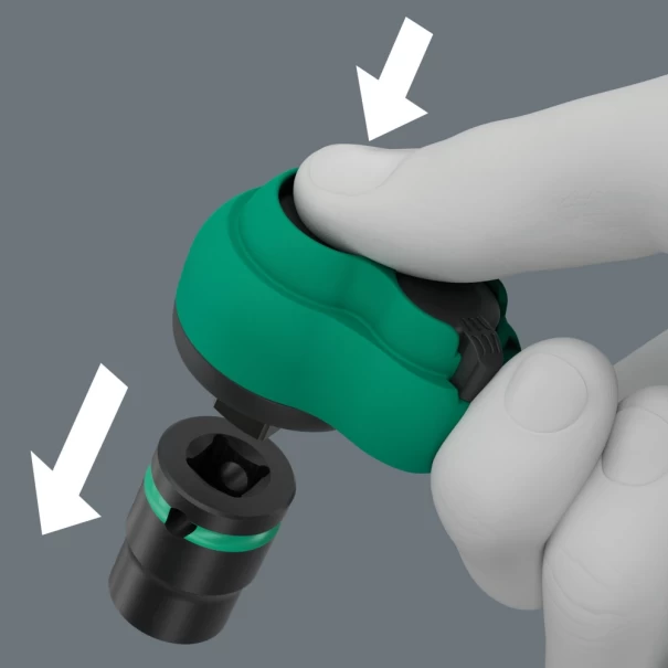 Комплект тресчотка 8100 SB 12 Zyklop Comfort, с реверсивен лост, 3/8", 16ч, 05005530001, WERA