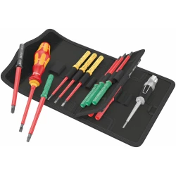 ​​​​​​​Комплект ръкохватка и стебла Kraftform Kompakt VDE 16 Universal 1 Tool Finder, 16ч, 05006607001, WERA