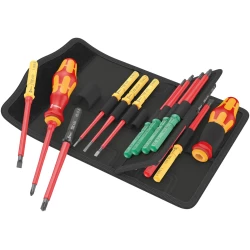 Комплект ръкохватки и стебла Kraftform Kompakt VDE 17 Universal 1 Tool Finder, 17ч, 05006611001, WERA