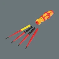 Комплект ръкохватка с изтънени стебла Kraftform Kompakt VDE GO RA 1, 5ч, 05006620001, WERA
