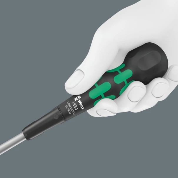 Отвертка плоска със сферична ръкохватка Ball-Grip 1834 1,0 x 6,0 x 100 mm, 05007900001, WERA