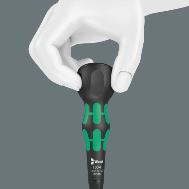 Отвертка плоска със сферична ръкохватка Ball-Grip 1834 1,0 x 6,0 x 100 mm, 05007900001, WERA