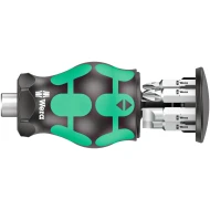 Отвертка къса с битове Stubby Magazine 4, 6ч, 05008877001, WERA