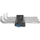 Комплект имбусни ключове 950/9 L Hex-Plus HF 1,  хром, придържане, 9ч, 05022130001, WERA