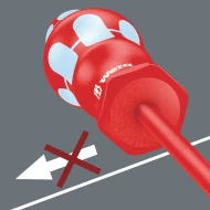 Отвертка кръстата изолирана 3165 i PZ VDE, неръждаема, PZ 1 x80mm, 05022740001, WERA