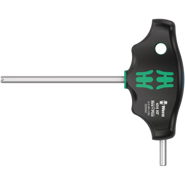 Отвертка Т-образна 454 HF Hex-Plus самозадържаща, 5x100mm, 05023342001, WERA